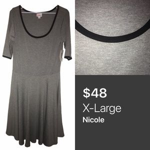 🆕 #10 LuLaRoe XL Nicole Full Circle Dress - BNWT